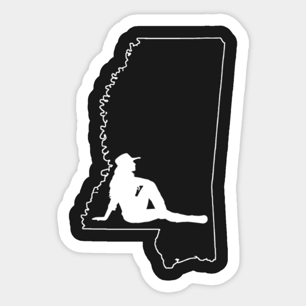 Mississippi Girl Sticker by dryweave